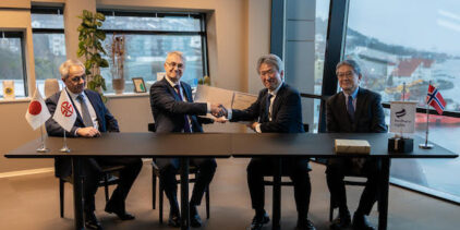 The Signing Ceremony of Long-Term Contracts for Two Liquefied CO2 Carriers between “K” LINE and Northern Lights JV DA