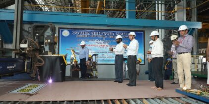 Steel Cutting Ceremony Of 2 HS Eco-Freighter 7000 DWT Multi-Purpose Vessels Held At CSL