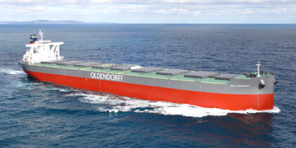 Oldendorff has given the name “Gina Oldendorff” to the new Capesize
