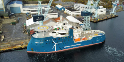 Vessel Windea Leibniz upgrade was completed at Ulstein Verft