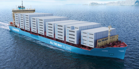 A.P. Moller – Maersk has unveiled the design of its first green fuel powered vessel
