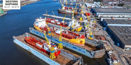 Western Shipyard Group is finishing the repair of the gas carrier Stolt Efficiency