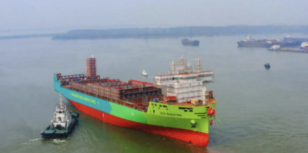 Chengxi Shipyard (Yangzhou) launches the world’s second methanol-powered container ship